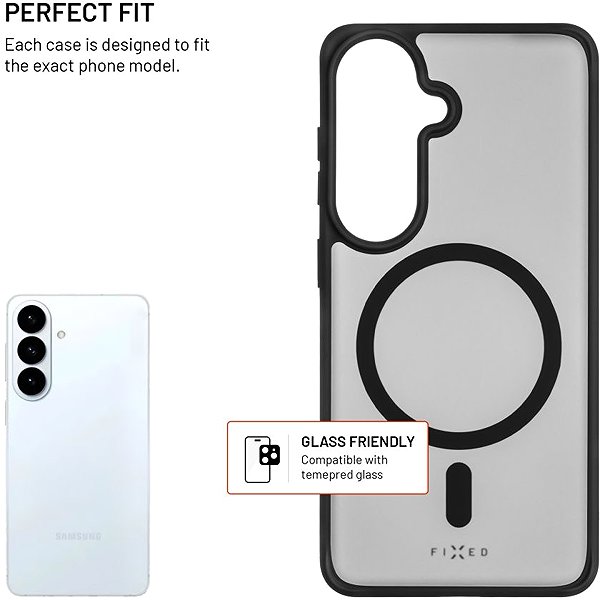 Kryt na mobil FIXED MagMisty s podporou MagSafe pre Samsung Galaxy S26 čierny ...
