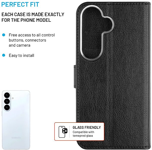 Softcase-Handyhülle FIXED Opus für Samsung Galaxy S26 schwarz ...