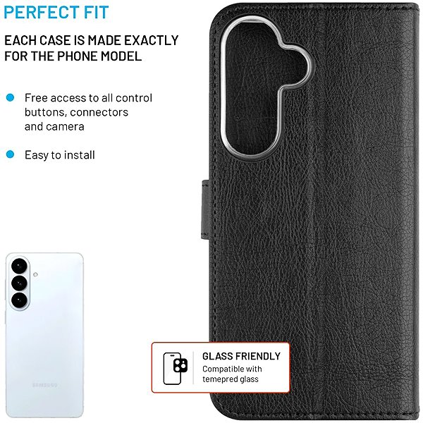 Softcase-Handyhülle FIXED Opus für Samsung Galaxy S26+ schwarz ...