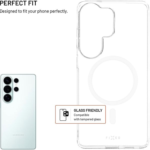 Handyhülle FIXED MagShell mit MagSafe Unterstützung für Samsung Galaxy S26 Ultra klar ...