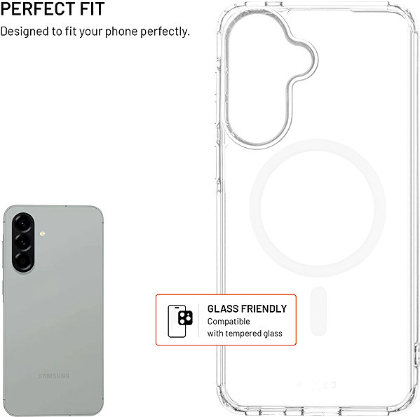 Handyhülle FIXED MagPure mit MagSafe Unterstützung für Samsung Galaxy A57 5G klar ...