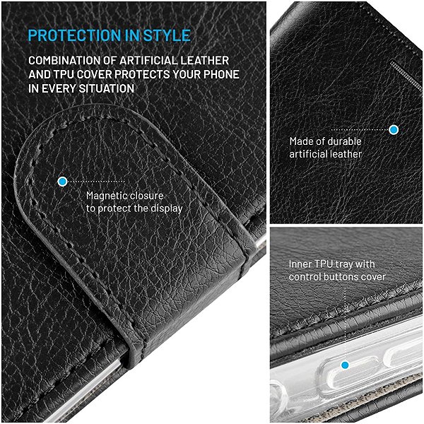 Softcase-Handyhülle FIXED Opus für Motorola Moto G57 Power schwarz ...