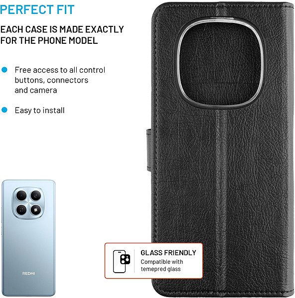 Softcase-Handyhülle FIXED Opus für Xiaomi Redmi Note 15 4G / 5G / POCO M8 5G schwarz ...