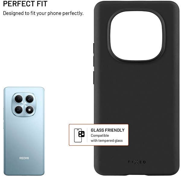 Handyhülle FIXED Story für Xiaomi Redmi Note 15 4G / 5G / POCO M8 5G schwarz ...