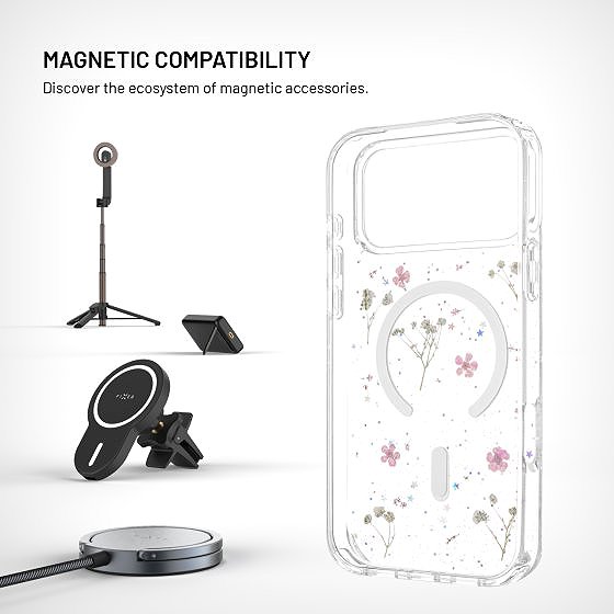 Handyhülle FIXED MagBloom mit MagSafe-Unterstützung für Apple iPhone 17 Pro Max/18 Pro Max Blush Plum ...