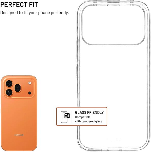 Handyhülle FIXED Story für Honor 600 Pro transparent ...