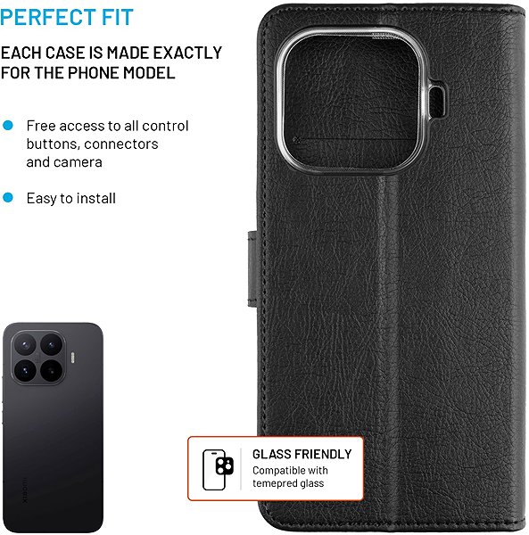 Softcase-Handyhülle FIXED Opus für Xiaomi 17T schwarz ...