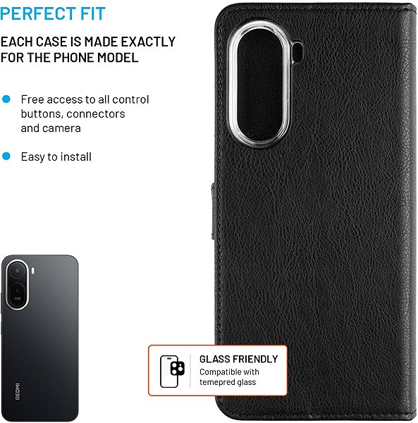 Softcase-Handyhülle FIXED Opus für Xiaomi Redmi A7 Pro 4G, schwarz ...