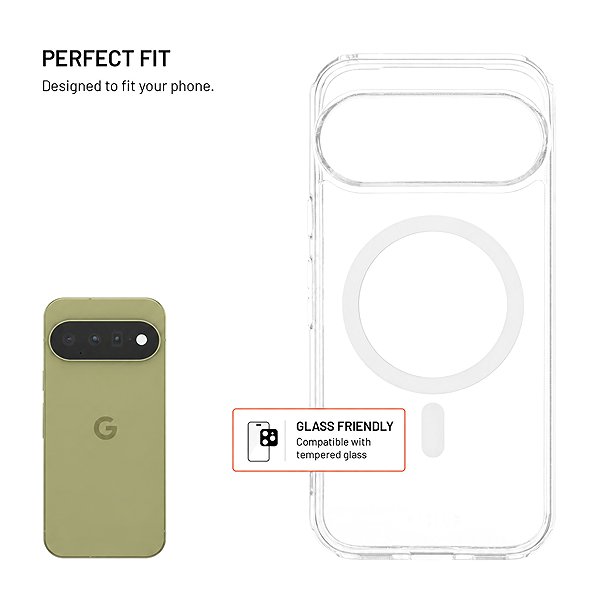 Handyhülle FIXED MagPure mit MagSafe-Unterstützung für das Google Pixel 11, transparent ...