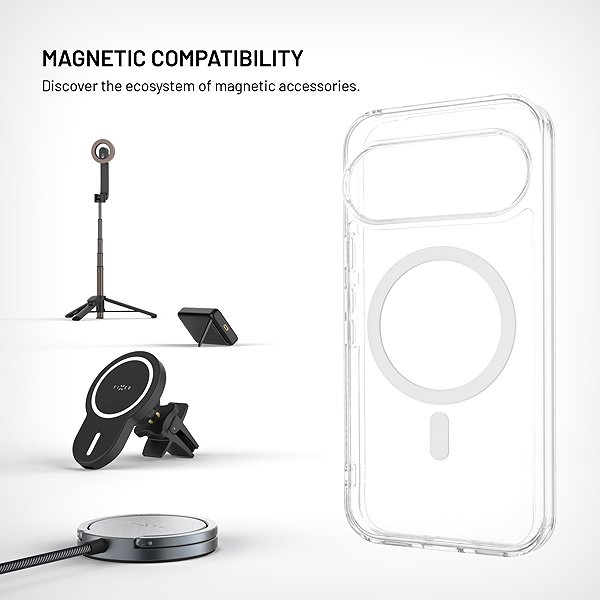 Handyhülle FIXED MagPure mit MagSafe-Unterstützung für das Google Pixel 11, transparent ...