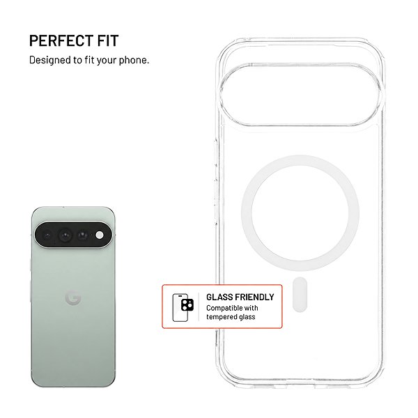 Handyhülle FIXED MagPure mit MagSafe-Unterstützung für das Google Pixel 11 Pro XL, transparent ...