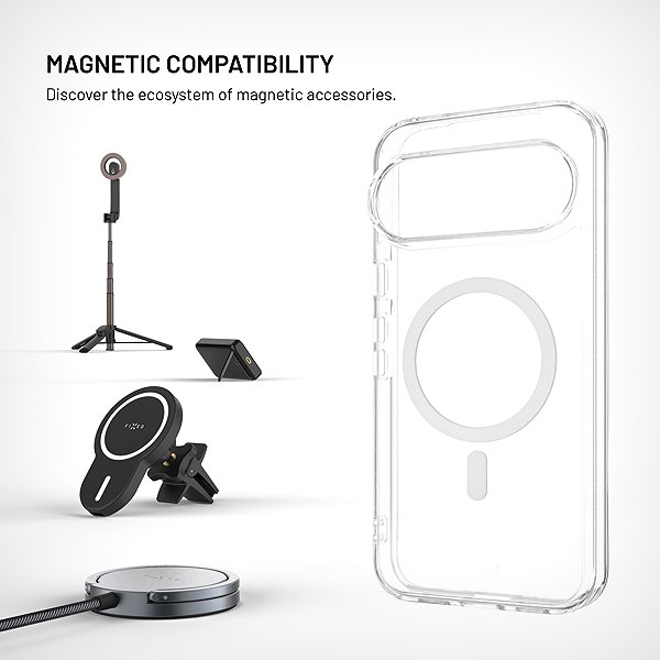 Handyhülle FIXED MagPure mit MagSafe-Unterstützung für das Google Pixel 11 Pro XL, transparent ...