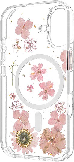 Handyhülle FIXED MagBloom mit MagSafe-Unterstützung für das Apple iPhone 16 Pink Blossom ...