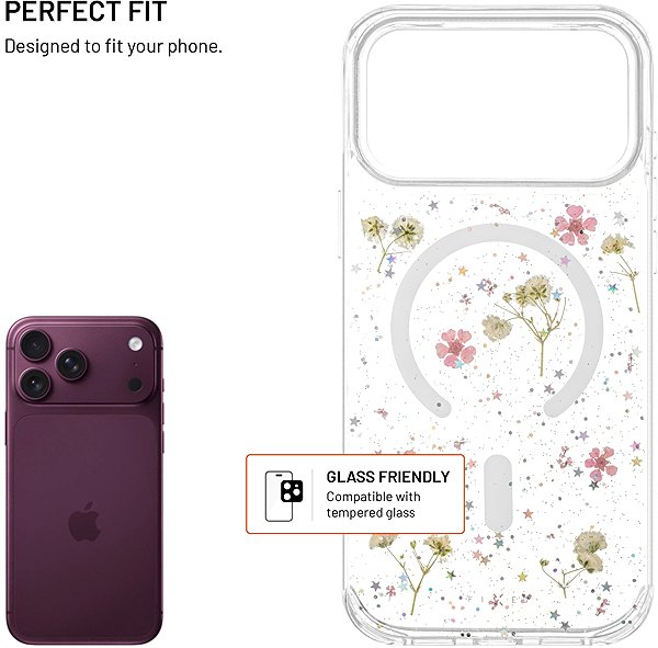 Handyhülle FIXED MagBloom mit MagSafe-Unterstützung für das Apple iPhone 18 Pro Max/17 Pro Max Blush Plum ...