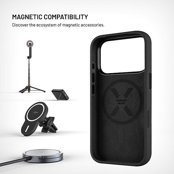 Handyhülle FIXED MagFlow mit MagSafe-Unterstützung für das Apple iPhone 18 Pro/17 Pro Schwarz ...