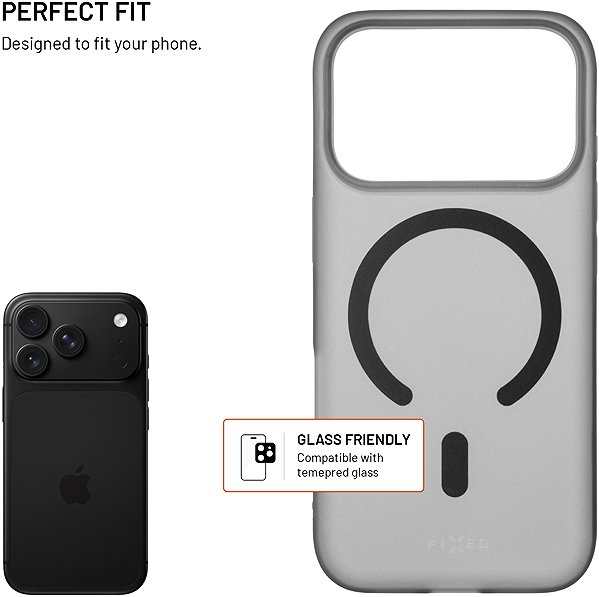 Handyhülle FIXED MagStory mit MagSafe-Unterstützung für das Apple iPhone 18 Pro/17 Pro Rauchfarben ...