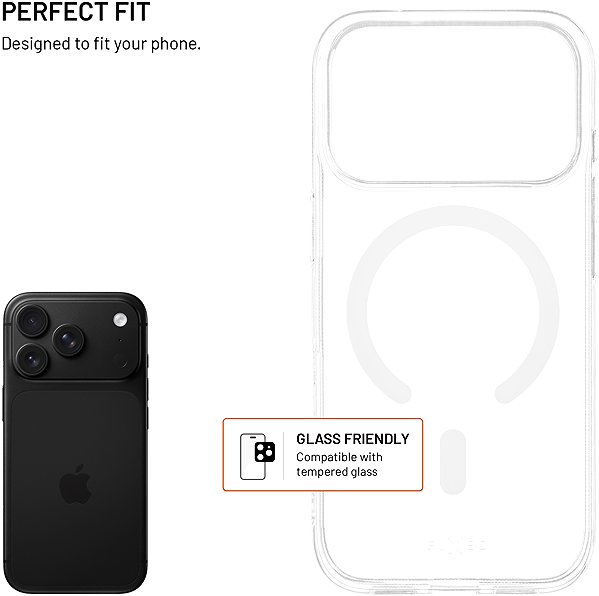 Handyhülle FIXED MagStory AntiUV mit MagSafe-Unterstützung für das Apple iPhone 18 Pro/17 Pro transparent ...