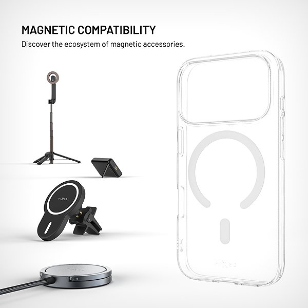 Handyhülle FIXED MagStory AntiUV mit MagSafe-Unterstützung für das Apple iPhone 18 Pro/17 Pro transparent ...