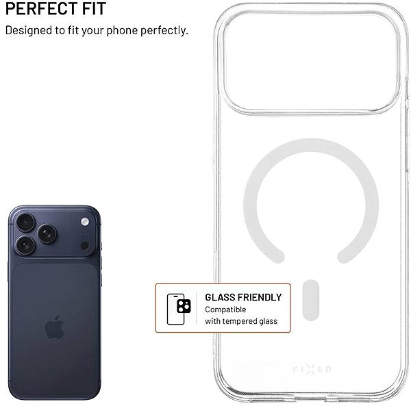Handyhülle FIXED MagStory AntiUV mit MagSafe-Unterstützung für Apple iPhone 17 Pro Max/18 Pro Max Transparent ...