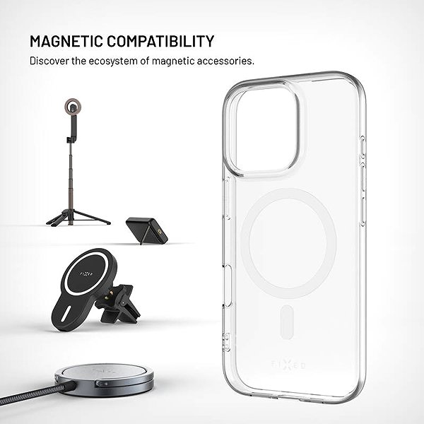 Handyhülle FIXED MagStory AntiUV mit MagSafe-Unterstützung für Apple iPhone 17 Pro Max/18 Pro Max Transparent ...