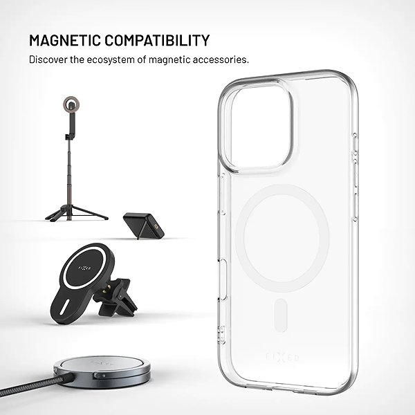 Handyhülle FIXED MagStory AntiUV mit MagSafe-Unterstützung für Apple iPhone 15 Pro Transparent ...