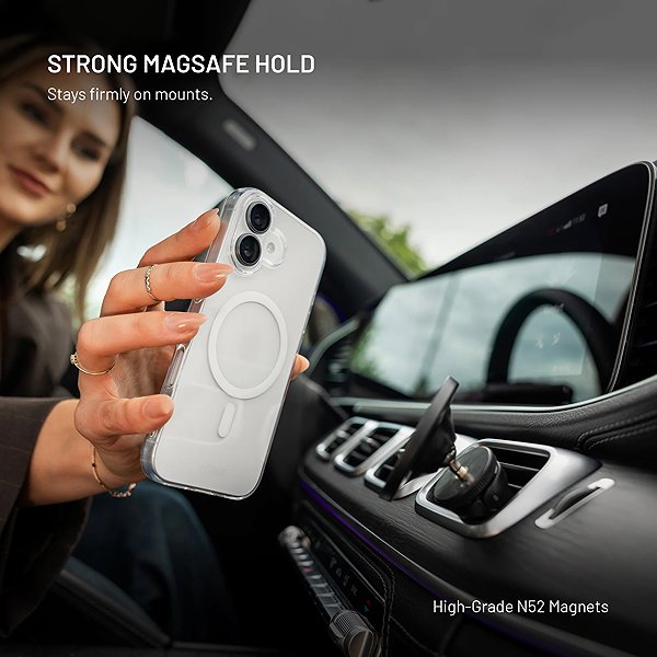 Telefon tok FIXED MagStory AntiUV Apple iPhone 16 Pro átlátszó MagSafe tok ...