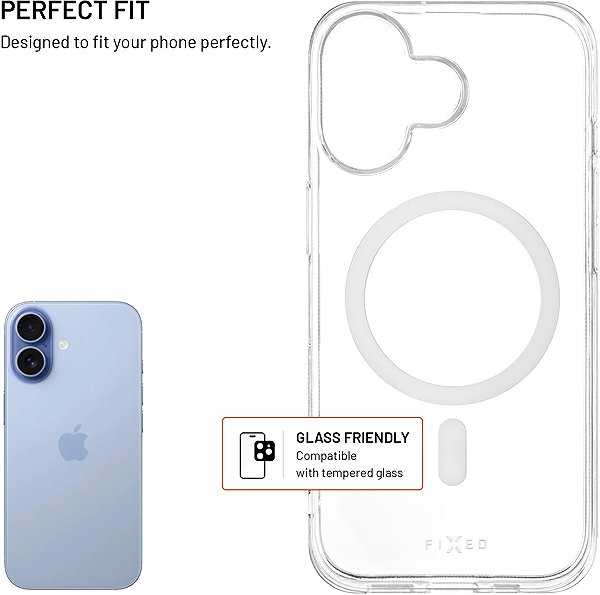 Handyhülle FIXED MagStory AntiUV mit MagSafe-Unterstützung für Apple iPhone 17 Transparent ...
