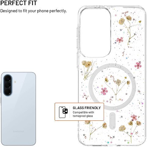 Handyhülle FIXED MagBloom mit MagSafe-Unterstützung für Samsung Galaxy A57 5G Blush Plum ...