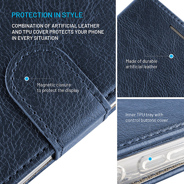 Softcase-Handyhülle FIXED Opus für Samsung Galaxy A18 blau ...