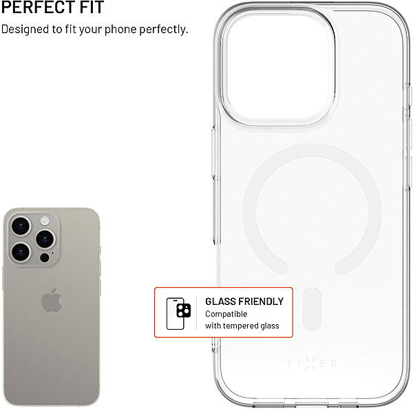 Handyhülle FIXED MagStory AntiUV mit MagSafe-Unterstützung für Samsung Galaxy A18 transparent ...
