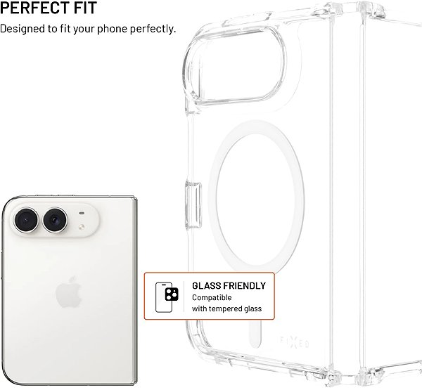 Kryt na mobil FIXED MagPure s podporou MagSafe na Apple iPhone Duo číry ...