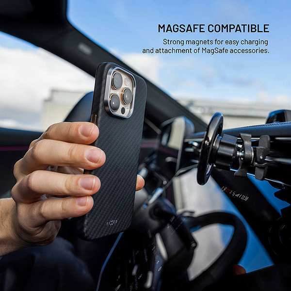 Handyhülle FIXED MagVelar Aramid mit MagSafe-Unterstützung für Apple iPhone Duo schwarz ...