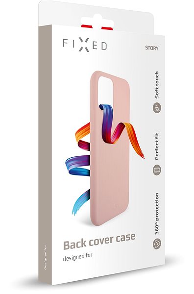 Kryt na mobil FIXED Story pre Apple iPhone 12 mini ružový ...