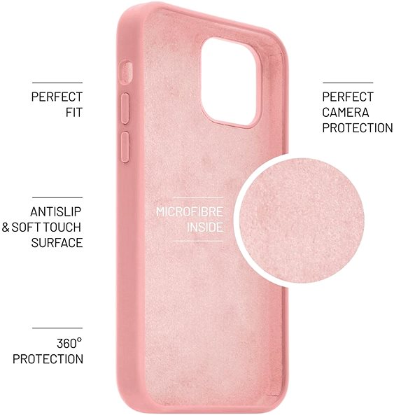 Handyhülle FIXED Flow Liquid Silicone Case für Apple iPhone 11 - pink ...