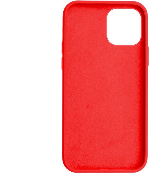 Handyhülle FIXED Flow Liquid Silicon Case für Apple iPhone 12/12 Pro - rot ...