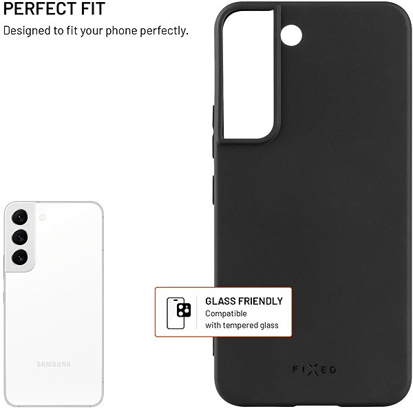 Telefon tok FIXED Story Samsung Galaxy S22 fekete tok ...