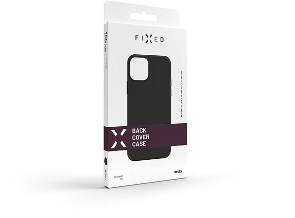 Telefon tok FIXED Story Samsung Galaxy S22 fekete tok Csomagolás/doboz