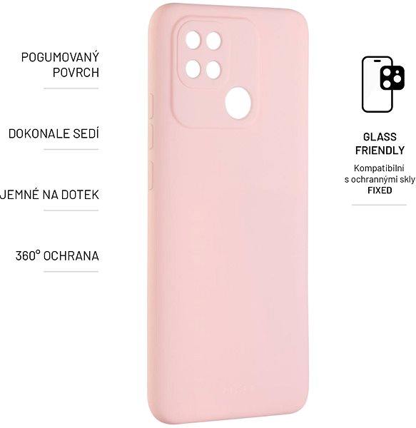 Telefon tok FIXED Story Xiaomi Redmi 10C rózsaszín tok ...
