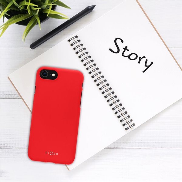 Kryt na mobil FIXED Story pro Xiaomi Redmi Note 11 červený ...