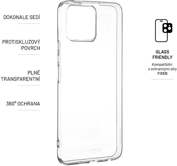 Handyhülle FIXED Cover für Honor X8 - transparent ...