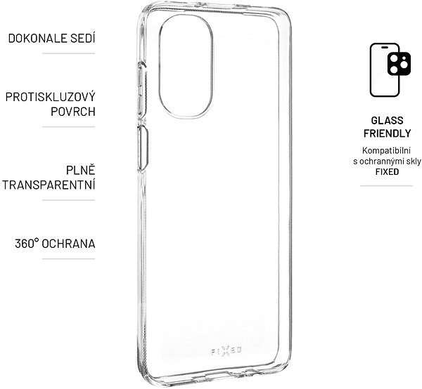 Handyhülle FIXED Cover für Motorola Moto G82 5G - transparent ...