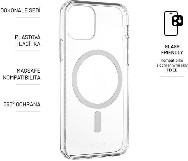 Telefon tok FIXED MagPure az Apple iPhone 11 Pro készülékhez - víztiszta ...