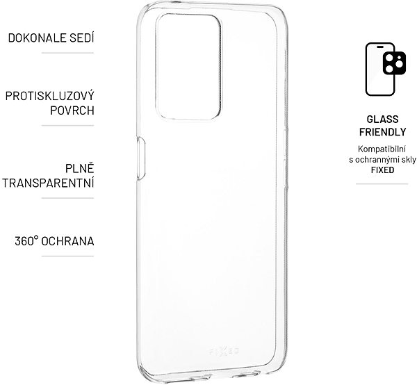 Telefon tok FIXED OnePlus Nord CE 2 Lite 5G átlátszó tok ...