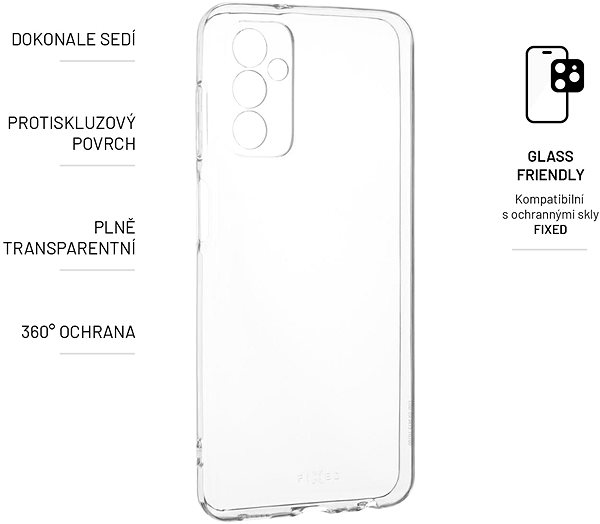 Handyhülle FIXED Cover für Samsung Galaxy M13 - transparent ...