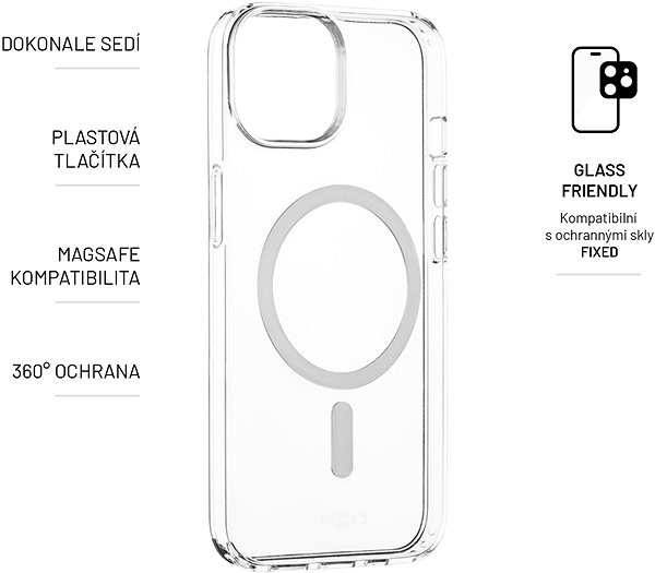 Handyhülle FIXED MagPure Cover mit Magsafe Unterstützung für Apple iPhone 14 - transparent ...