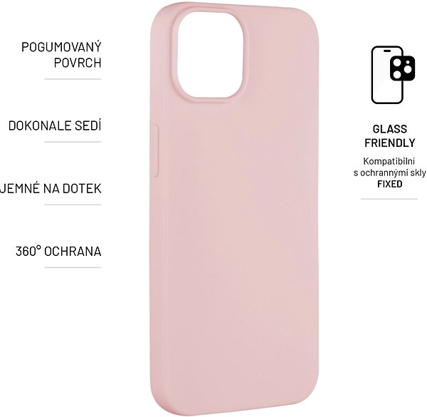 Telefon tok FIXED Story Apple iPhone 14 rózsaszín tok ...