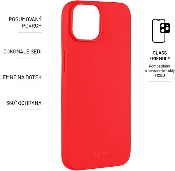 Handyhülle FIXED Story Cover für Apple iPhone 14 - rot ...