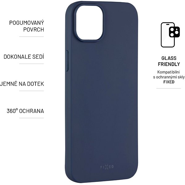 Handyhülle FIXED Story Cover für Apple iPhone 14 Max - blau ...