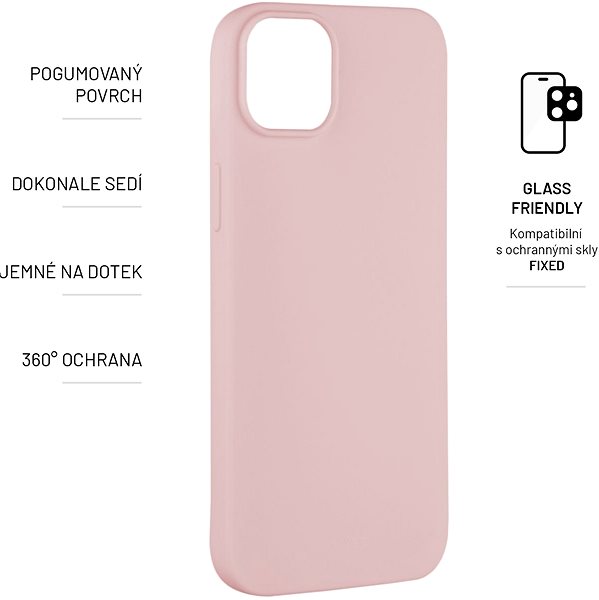Telefon tok FIXED Story Apple iPhone 14 Max rózsaszín tok ...