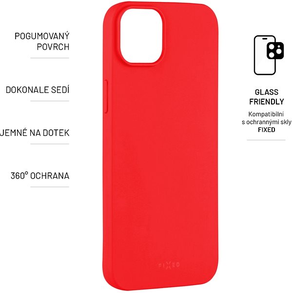 Handyhülle FIXED Story Cover für Apple iPhone 14 Max - rot ...